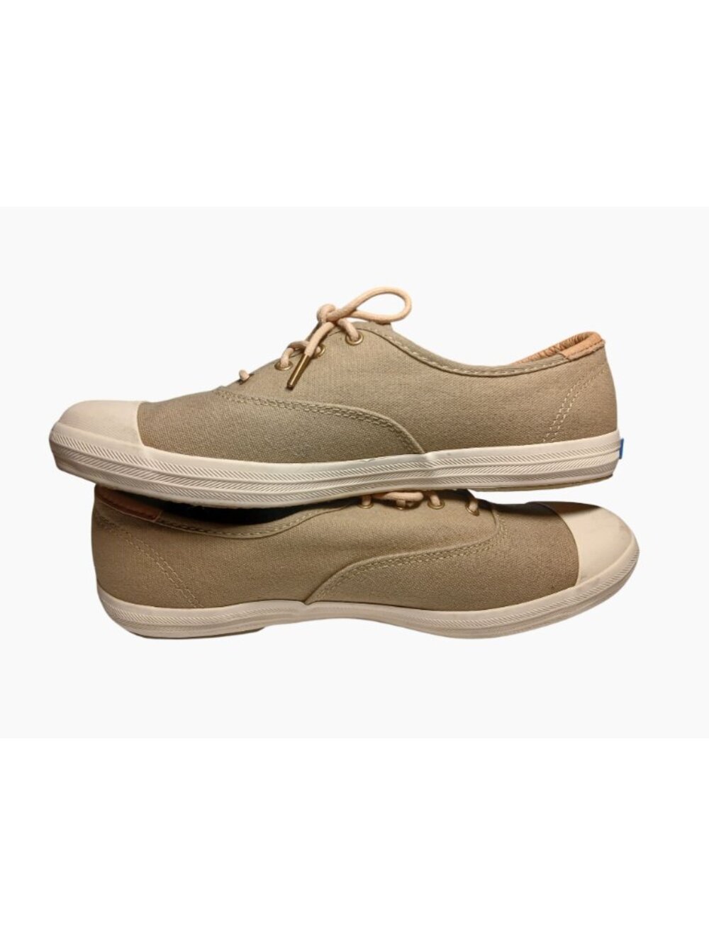 Keds x Forestbound Champion Womens Khaki Taupe Canvas Sneakers Size 8 Rubber Toe - Picture 6 of 12